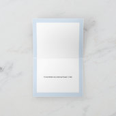 Umbrella Baby Sprinkle Teddy Bear Danke Karte (Innenseite)