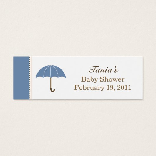 Umbrella Blue Small Tag (Vorderseite)