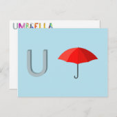 Umbrella Card Postkarte (Vorne/Hinten)