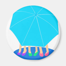Umbrella Girls Magnet - Gastgeschenk