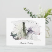 *~* Umbrella Japan UAWG QR AR27 Hochzeit Einladung (Stehend Vorderseite)