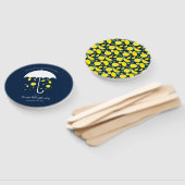 Umbrella Lemons Blue Cartoon Baby Dusche Fächer (Non-assembled)