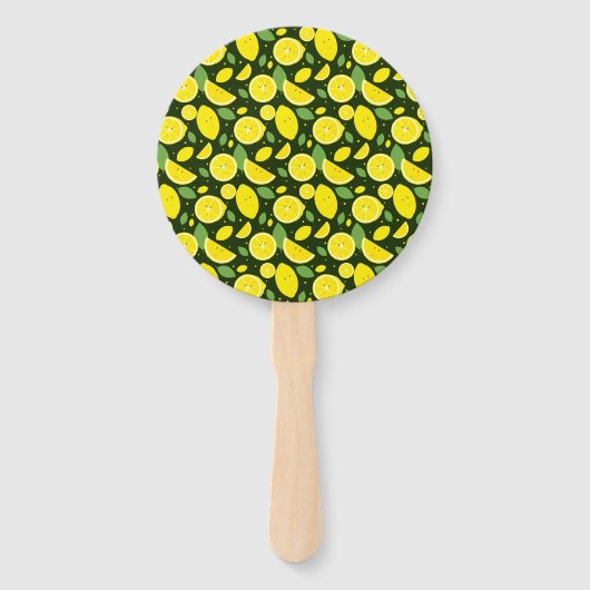 Umbrella Lemons Green Cartoon Kinderdusche Fächer (Rückseite)