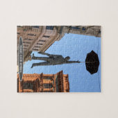 Umbrella Man Statue, Prag, Tschechische Republik Puzzle (Horizontal)
