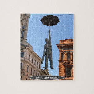Umbrella Man Statue, Prag, Tschechische Republik Puzzle