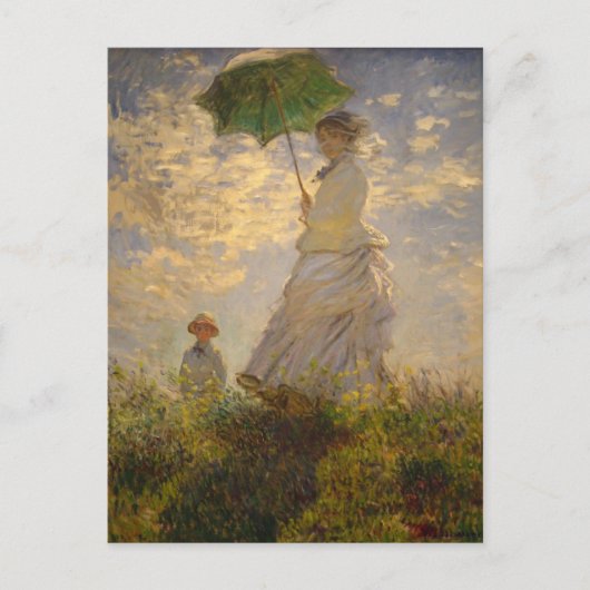 Umbrella Monet Painting Postkarte (Vorderseite)
