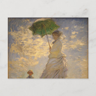 Umbrella Monet Painting Postkarte