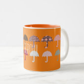 Umbrella Pattern Arrow Zweifarbige Tasse (VorderseiteRechts)