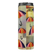 UMBRELLA PATTERNS IN A CAPTIVATING COLLAGE THERMOSBECHER (Rückseite)