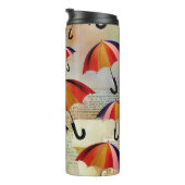 UMBRELLA PATTERNS IN A CAPTIVATING COLLAGE THERMOSBECHER (Nach rechts gedreht)