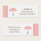 Umbrella Pink Kleiner Tag (Vorne & Hinten)