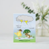 Umbrella Postcard Postkarte (Stehend Vorderseite)