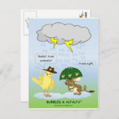 Umbrella Postcard Postkarte (Vorne/Hinten)