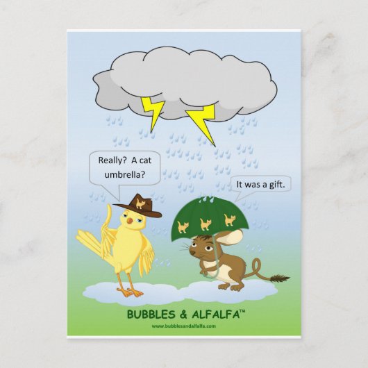 Umbrella Postcard Postkarte (Vorderseite)