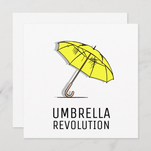 Umbrella Revolution - Hongkong (Vorne/Hinten)