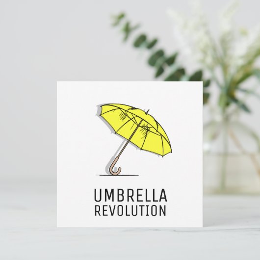 Umbrella Revolution - Hongkong (Stehend Vorderseite)