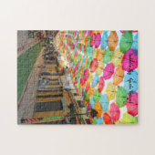 Umbrella Sky- Agueda, Portugal Puzzle (Horizontal)