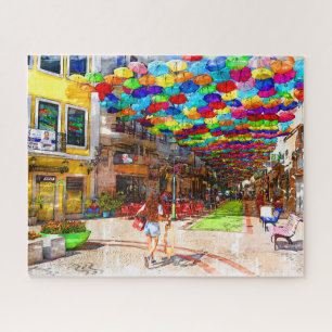Umbrella Sky Project Agueda Portugal Puzzle