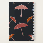 Umbrella Spiralnotebook | niedliches Herbstnoteboo Notizblock (Rückseite)