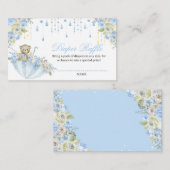 Umbrella Sprinkle Baby Teddy Bear Diaper Raffel Begleitkarte (Vorne/Hinten)