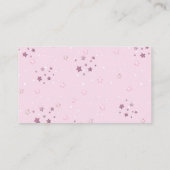 Umbrella Sprinkle Baby Teddy Bear Diaper Raffel Begleitkarte (Rückseite)