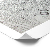 Umbrella Tree B&W Poster (Ecke)