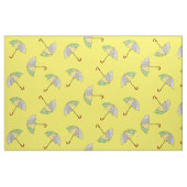 Umbrellas auf gelben Stoffen Stoff (Fat Quarter (45,7 x 55,9 cm))