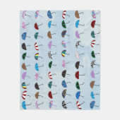 Umbrellas Fleece Blanket (Vorderseite)