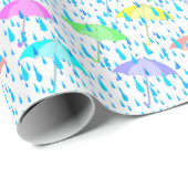 Umbrellas Geschenkpapier (Rolleneckpunkt)