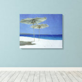 Umbrellas Griechenland 1995 Leinwanddruck (Insitu (Holzboden))