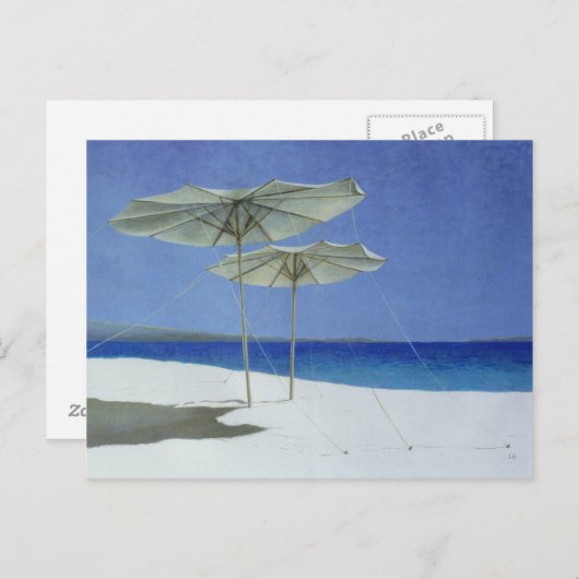 Umbrellas Griechenland 1995 Postkarte (Vorne/Hinten)