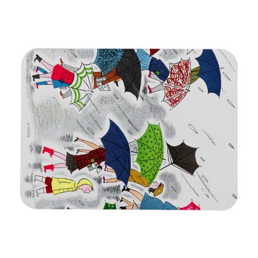 Umbrellas Magnet (Horizontal)