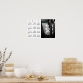 Umbrellas Paris Weißkalender Poster 2017 (Küche)