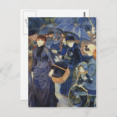 Umbrellas Pierre-Auguste Renoir Mutter Day Card Postkarte (Vorne/Hinten)