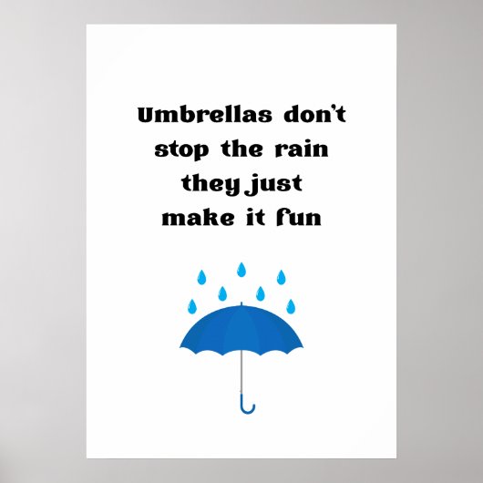 Umbrellas Poster (Vorne)