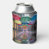 Umbrellas Rain Street Can Sleeve Dosenkühler (Kanne Rückseite)