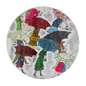 Umbrellas Schneidebrett (Vorderseite)