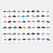 Umbrellas-Umhüllungspapier Geschenkpapier Set (Vorderseite 3)