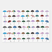 Umbrellas-Umhüllungspapier Geschenkpapier Set (Vorderseite 2)