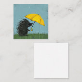Umbrellas Up & Write On: Playful Porcupines Mitteilungskarte (Vorne/Hinten)