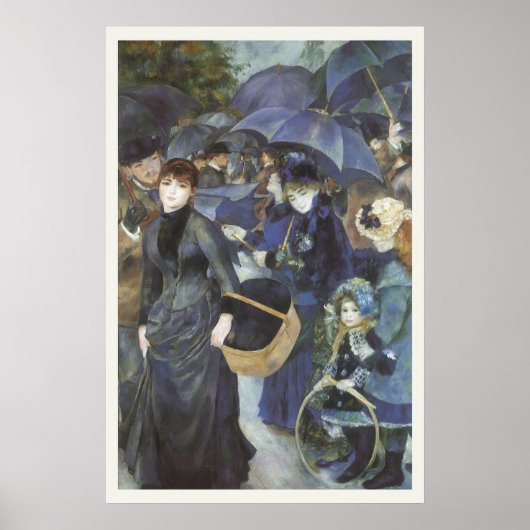 Umbrellas von Pierre Renoir, Vintager Impressionis Poster (Vorne)