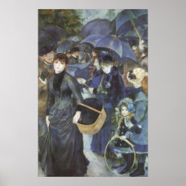 Umbrellas von Pierre Renoir, Vintager Impressionis Poster