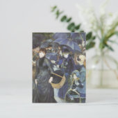 Umbrellas von Pierre Renoir, Vintager Impressionis Postkarte (Stehend Vorderseite)