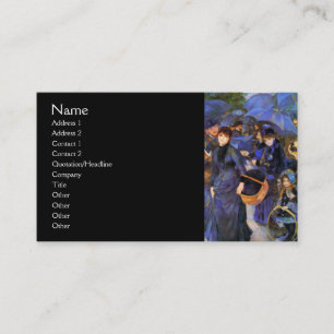 Umbrellas von Renoir Visitenkarte