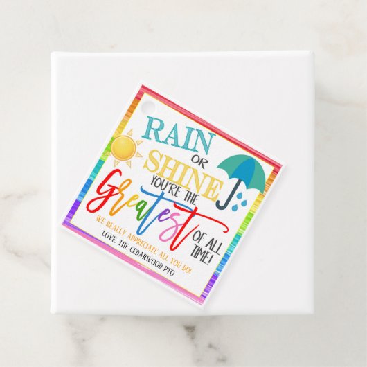 Umbrettmarke Geschenkanhänger (Beispiel)