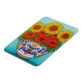 Umbria Bouquet Poppy Sonnenblume Magnet (Linke Seite)