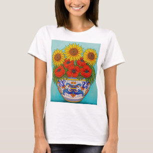 Umbria Bouquet Poppy Sonnenblume T - Shirt