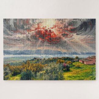 Umbrian Light: Montefalco Sky Gallery Edition Puzzle