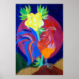 Umbrian Rooster Poster