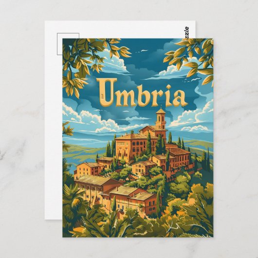 Umbrien Italien Postkarte (Vorne/Hinten)